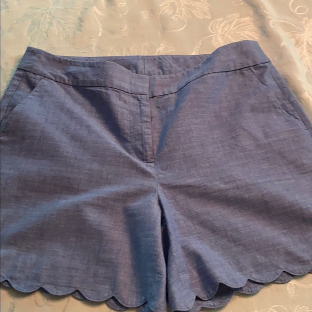Talbots scalloped shorts